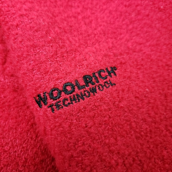 Woolrich Large Red Nordic Wool Zippered Jacket - Picture 8 of 8